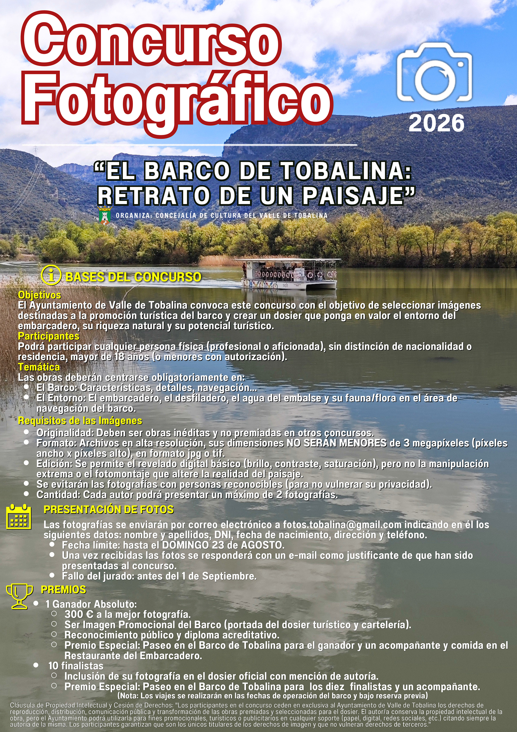 Concurso Fotográfico "El Barco de Tobalina: Retrato de un Paisaje" 2026