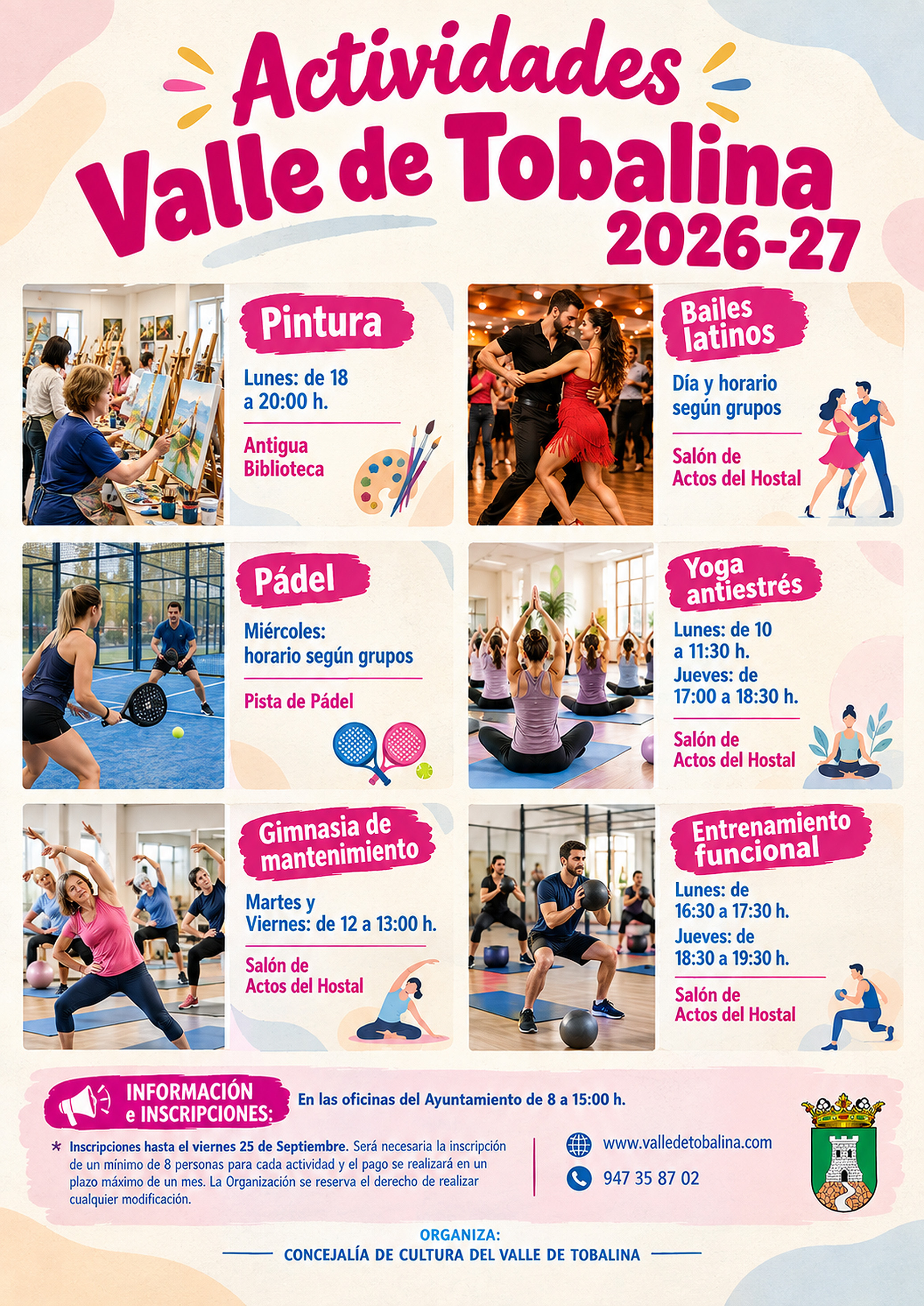 Actividades Valle de Tobalina 2026-27