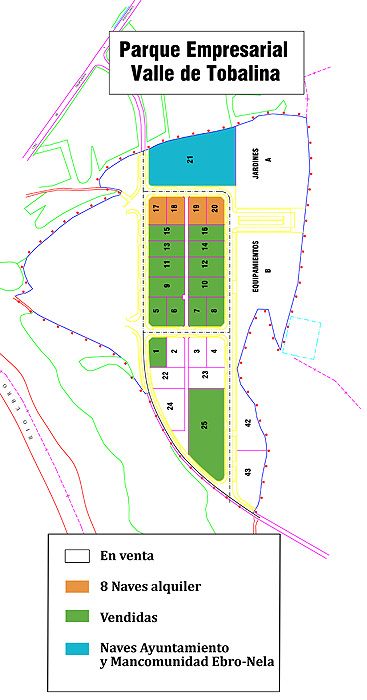 Plano Parque Empresarial Valle de Tobalina