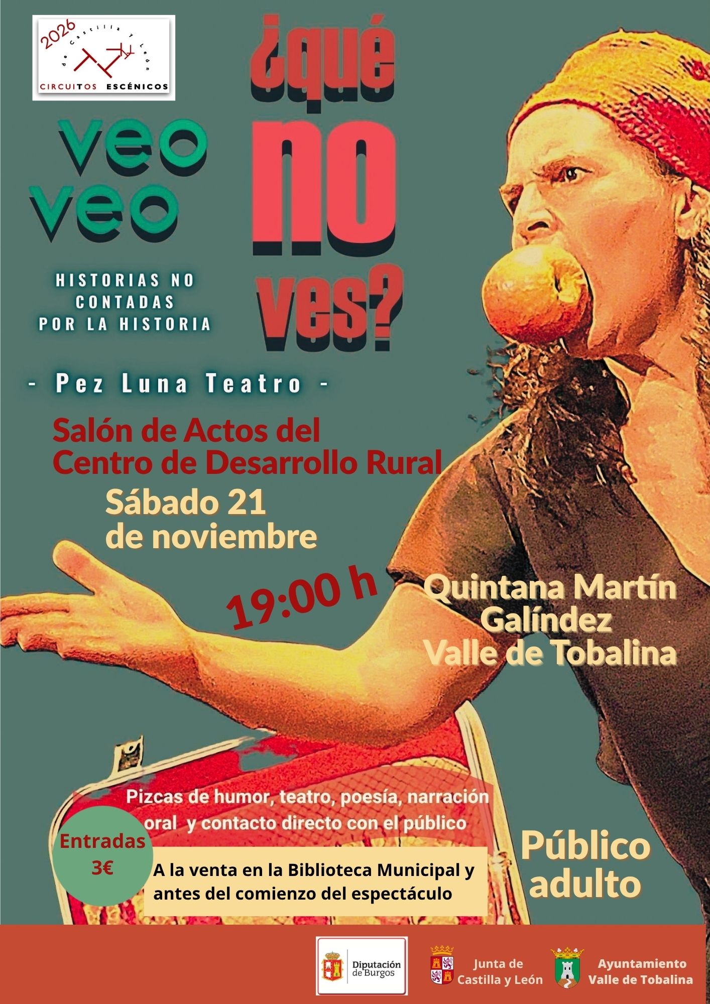 Pez Luna Teatro representa la obra: "Veo veo ¿qué no ves?"